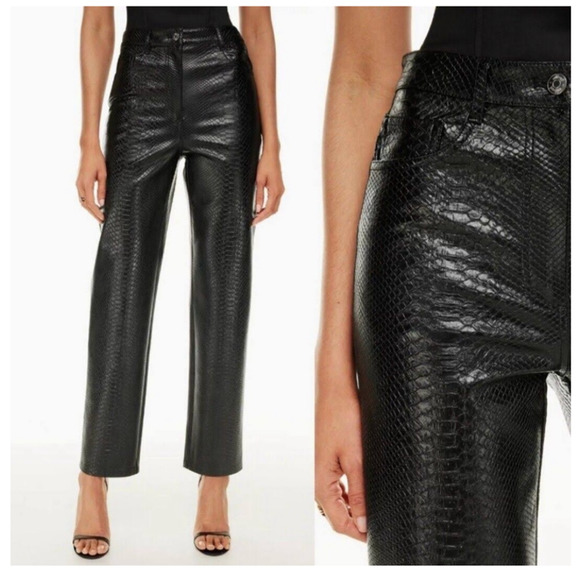 Wilfred Free Snake Skin Vegan Leather Pants - Picture 5 of 5